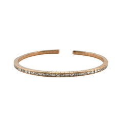 Bracelet Jonc en or rose et diamant - Castafiore