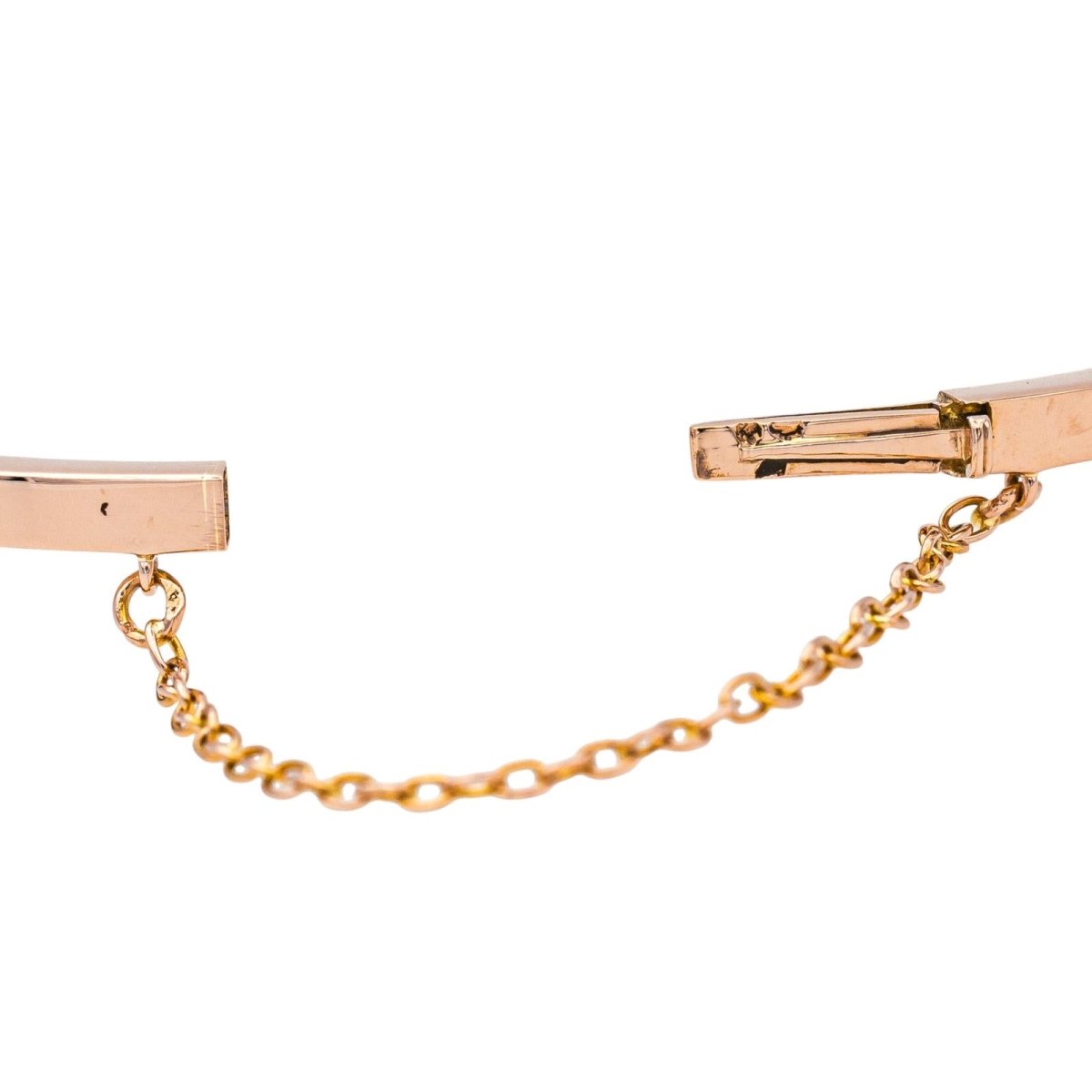 Bracelet Jonc en or rose et diamants - Castafiore