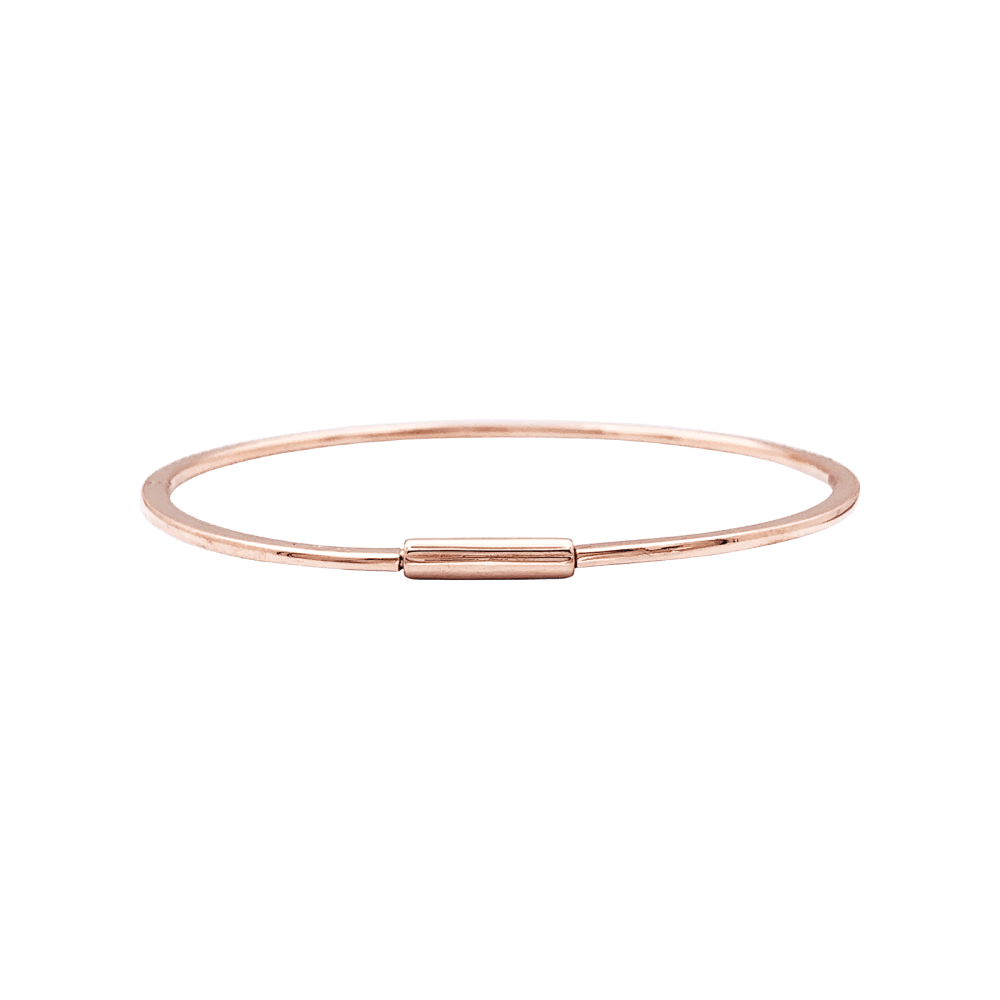 Bracelet Jonc en or rose et diamants - Castafiore