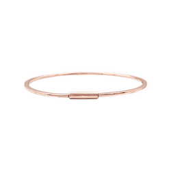 Bracelet Jonc en or rose et diamants - Castafiore