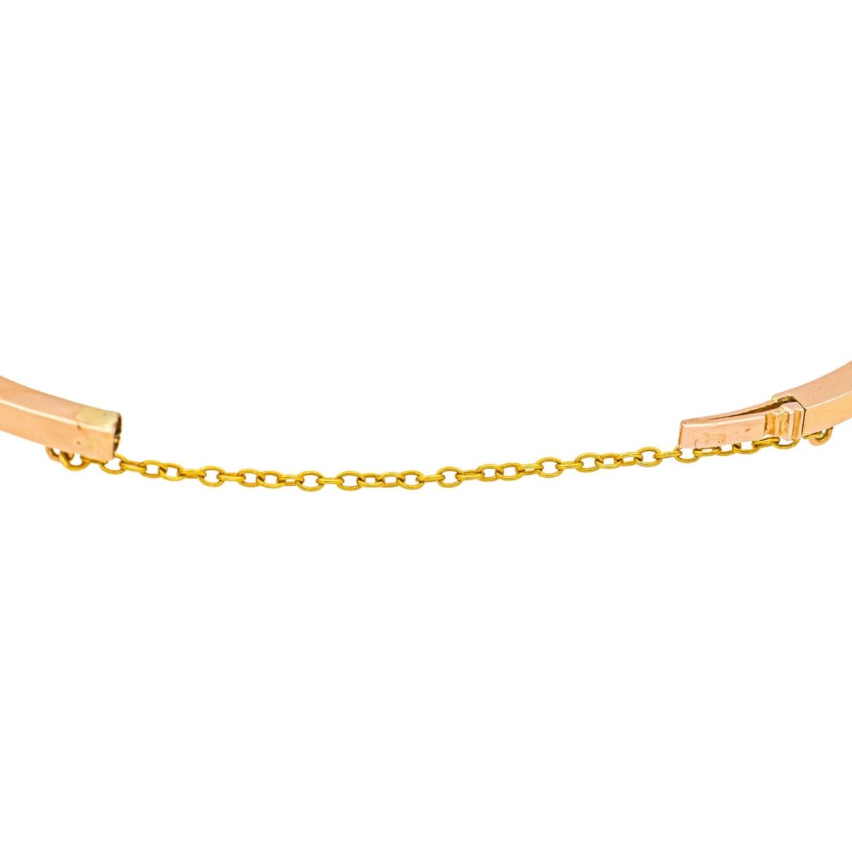 Bracelet Jonc en or rose et diamants - Castafiore
