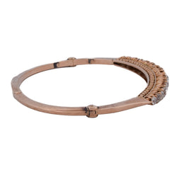 Bracelet Jonc en or rose et diamants - Castafiore