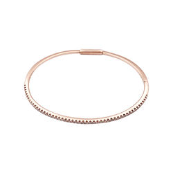 Bracelet Jonc en or rose et diamants - Castafiore
