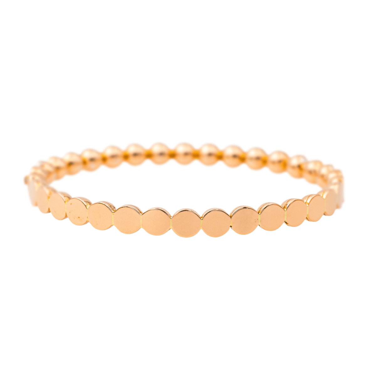 Bracelet Jonc en or rose, or blanc et diamants - Castafiore
