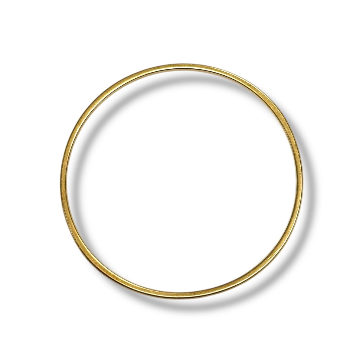 Bracelet jonc fil rond en or jaune - Castafiore