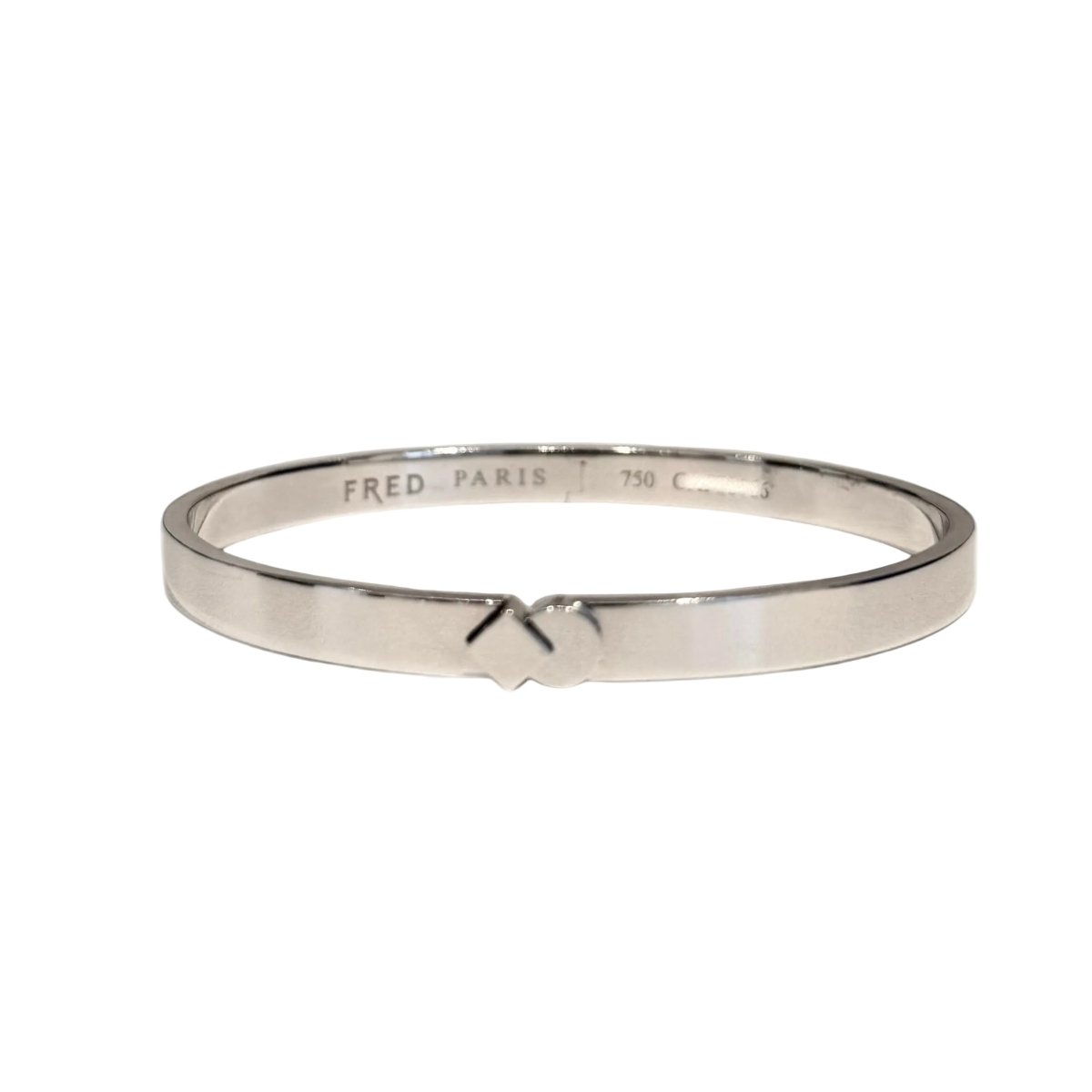 Bracelet Jonc FRED en or blanc - Castafiore