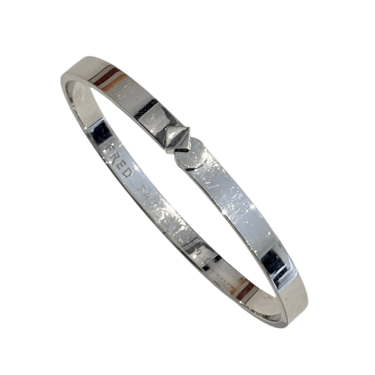 Bracelet Jonc FRED en or blanc - Castafiore