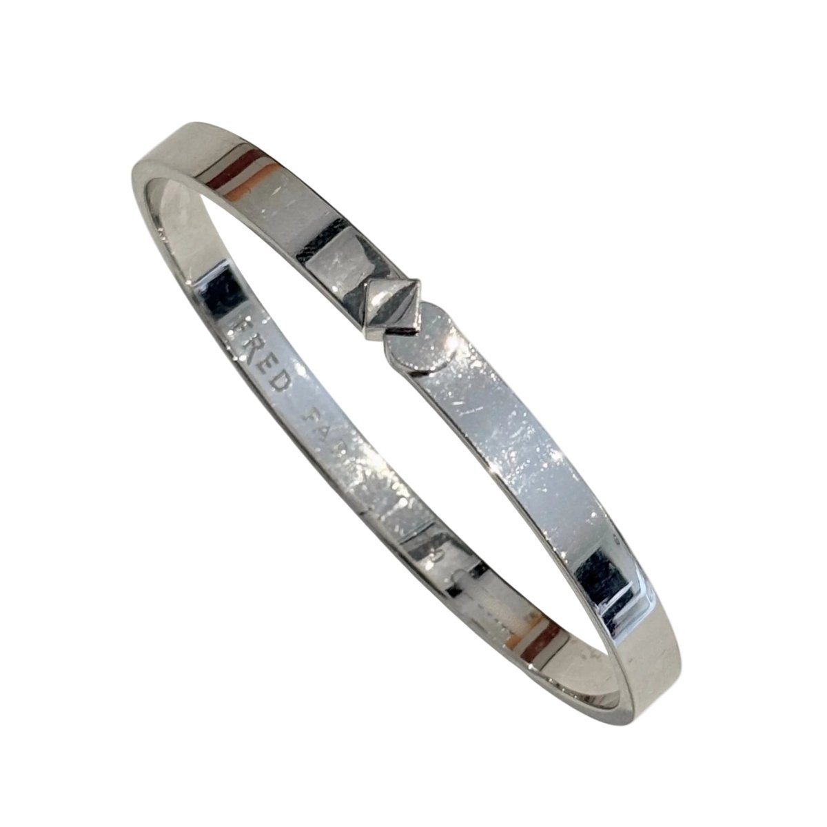 Bracelet Jonc FRED en or blanc - Castafiore