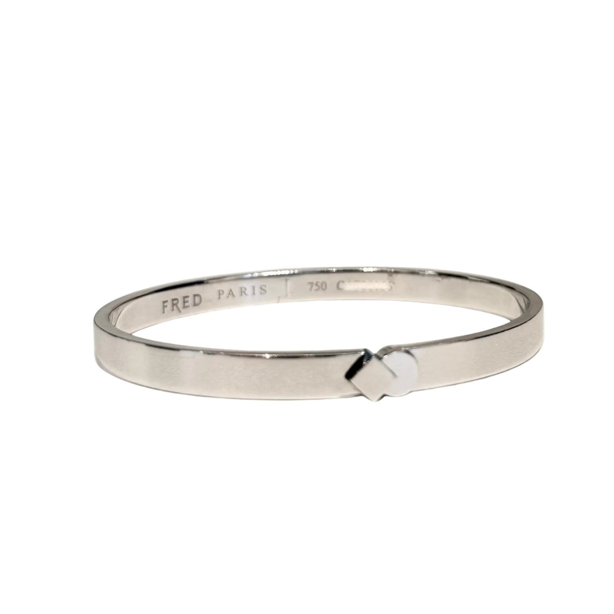 Bracelet Jonc FRED en or blanc - Castafiore