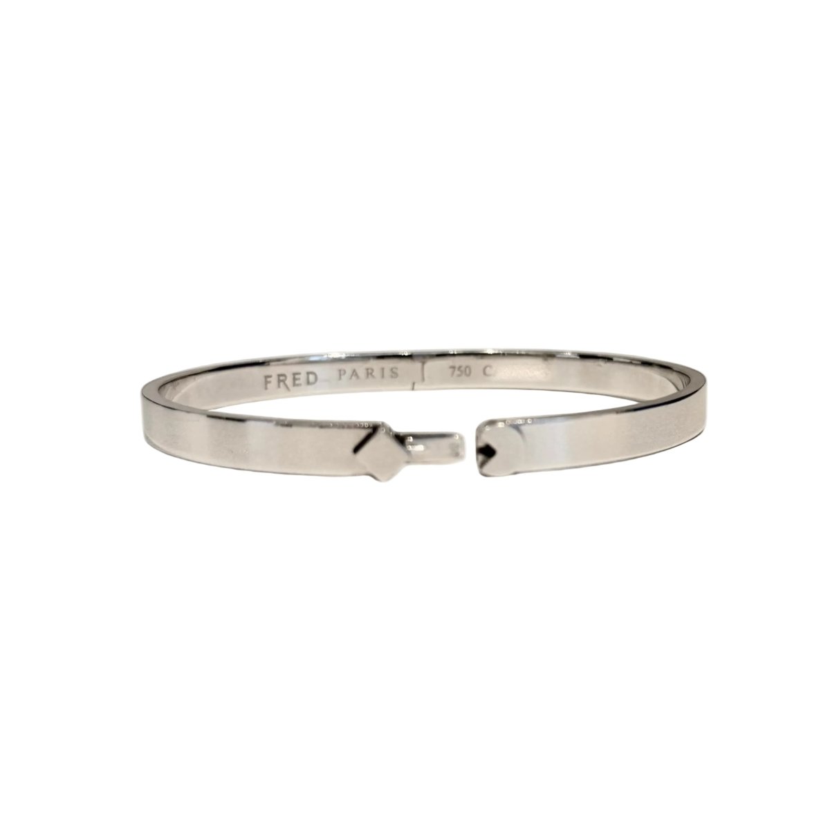Bracelet Jonc FRED en or blanc - Castafiore