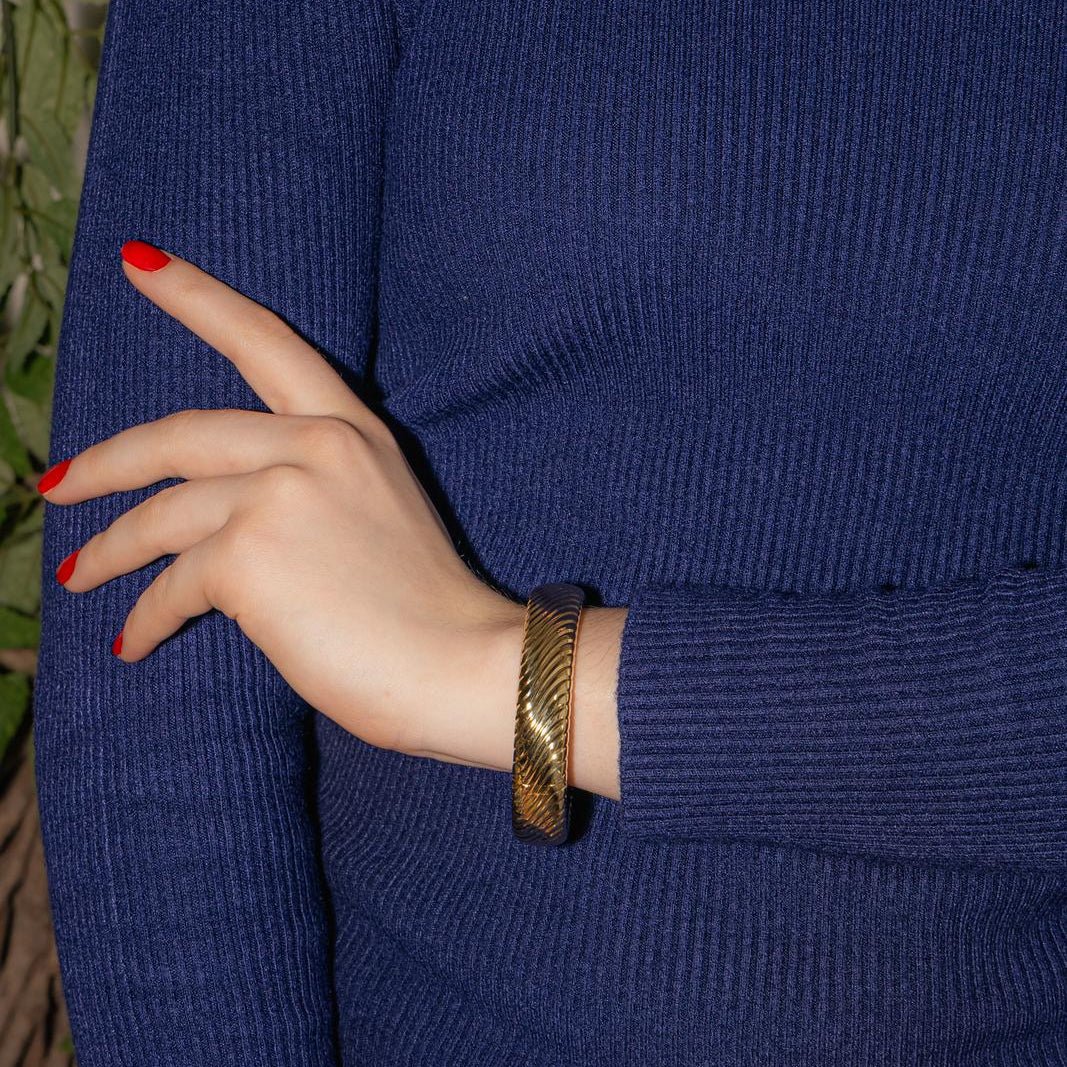 Bracelet Jonc FRED en or jaune - Castafiore