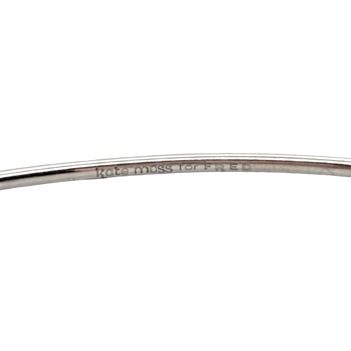 Bracelet Jonc FRED "Fred For Kate Moss" en or blanc et diamants - Castafiore