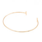 Bracelet Jonc GINETTE NY "Gold Strip Bangle" en Or rose - Castafiore