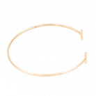 Bracelet Jonc GINETTE NY "Gold Strip Bangle" en Or rose - Castafiore