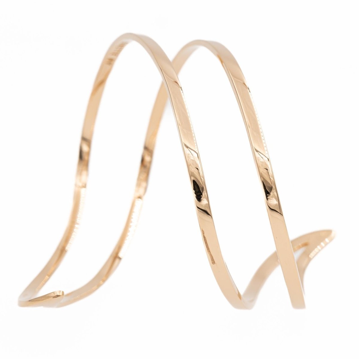 Bracelet Jonc GINETTE NY "Wise Cuff" en or rose - Castafiore