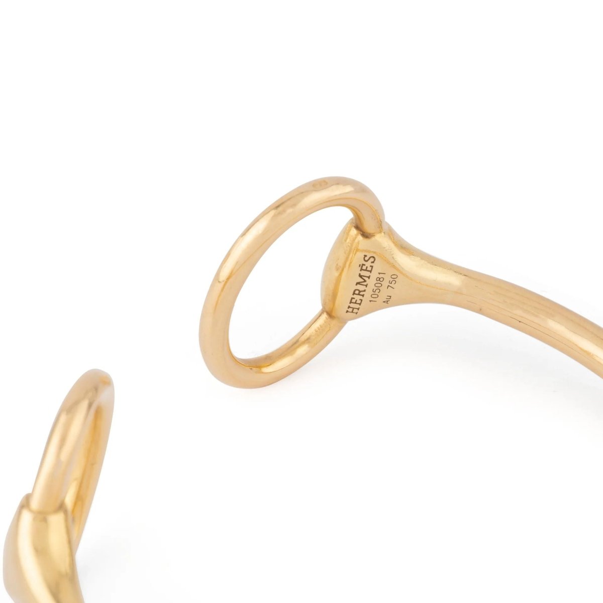 Bracelet Jonc HERMÈS "Nausicaa" en or jaune - Castafiore