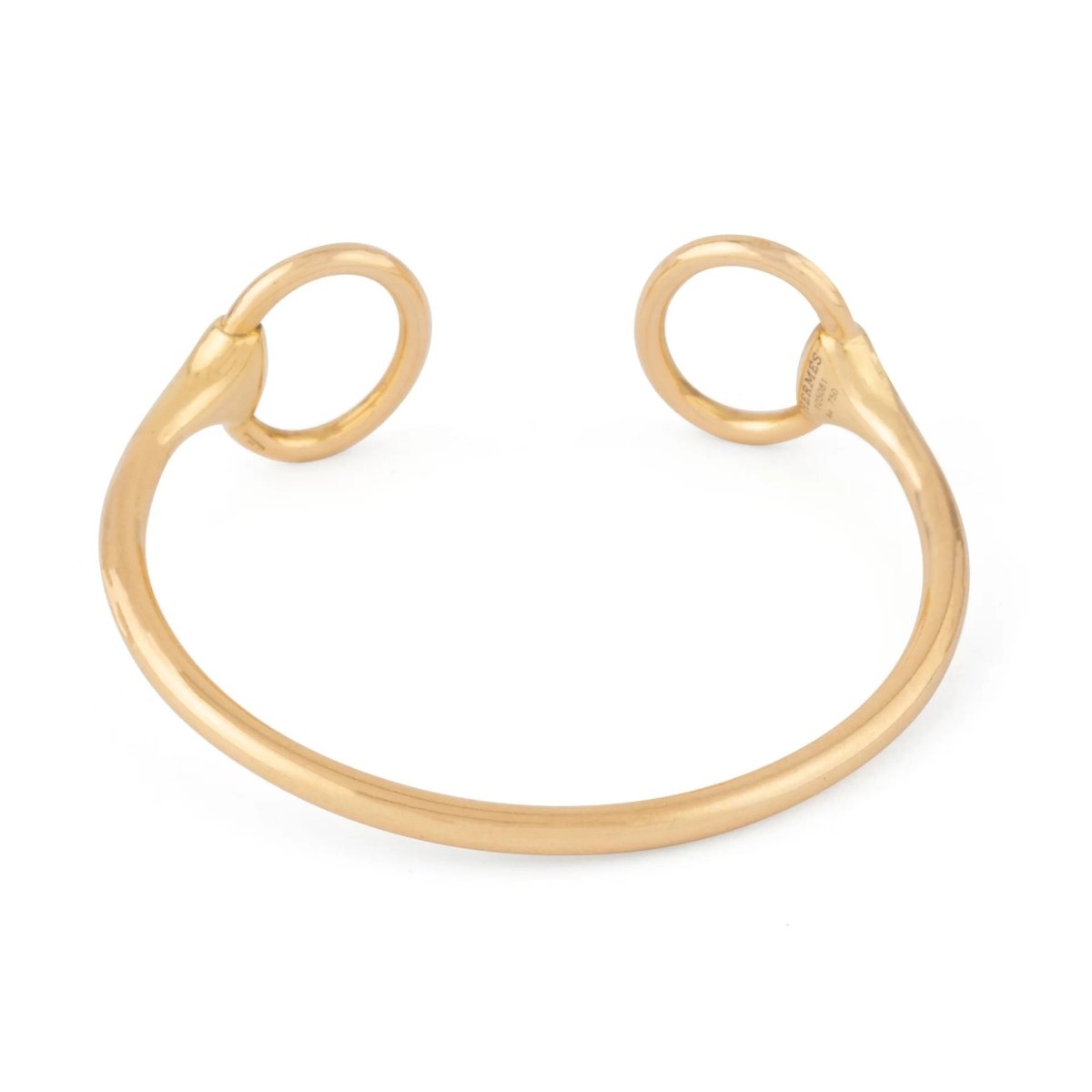 Bracelet Jonc HERMÈS "Nausicaa" en or jaune - Castafiore