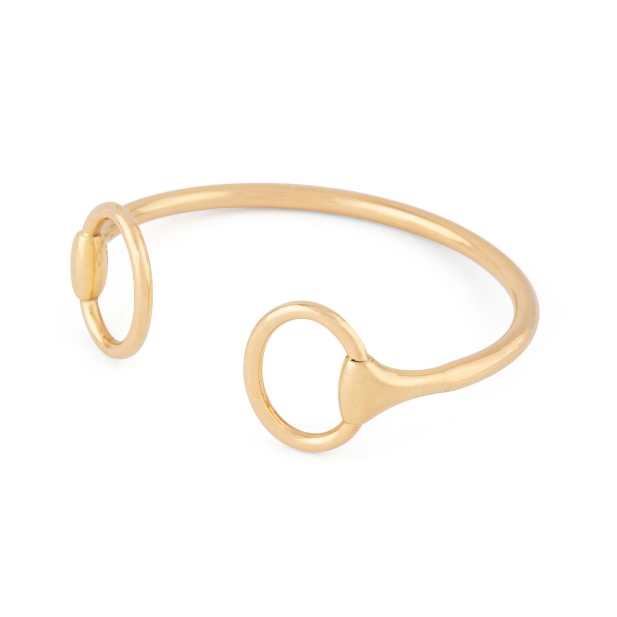 Bracelet Jonc HERMÈS "Nausicaa" en or jaune - Castafiore