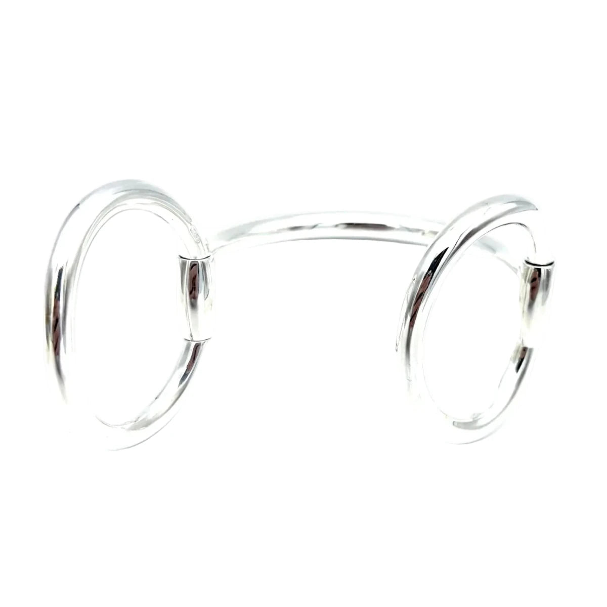 Bracelet Jonc HERMÈS "Nausicaa" GM en argent - Castafiore