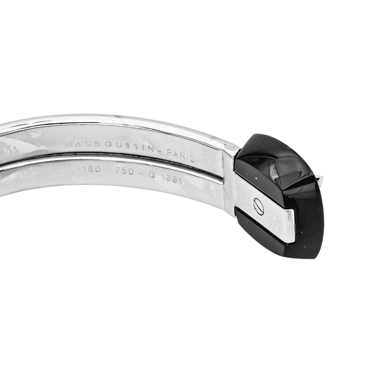Bracelet Jonc MAUBOUSSIN "Étoile Sublime" en or blanc et diamants - Castafiore