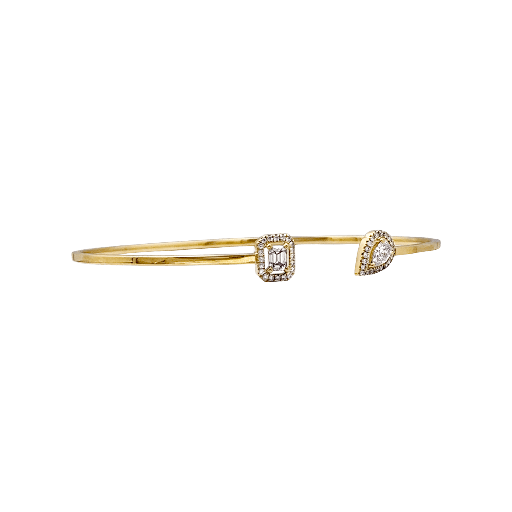 Bracelet Jonc MESSIKA "Flex Toi & Moi My Twin" en or jaune et diamants - Castafiore