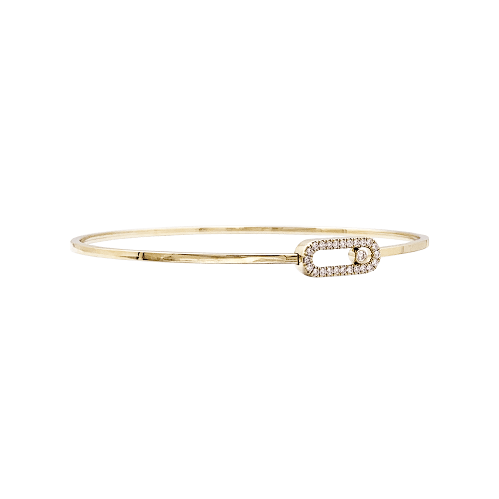 Bracelet Jonc MESSIKA "Jonc Flex Pavé Move Uno" en or rose et diamants - Castafiore