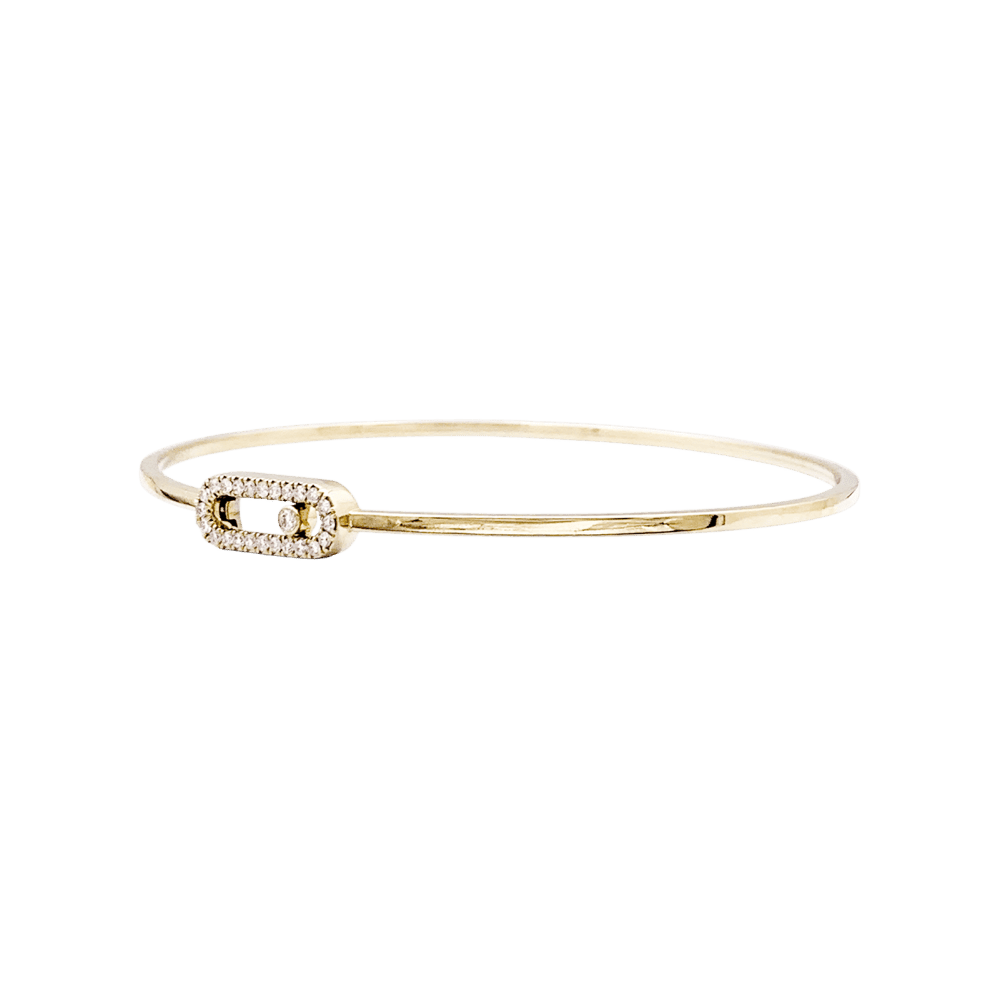 Bracelet Jonc MESSIKA "Jonc Flex Pavé Move Uno" en or rose et diamants - Castafiore