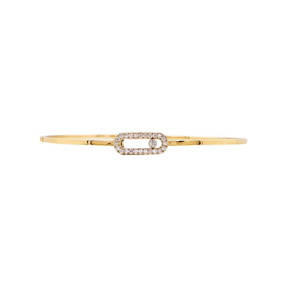 Bracelet Jonc MESSIKA "Jonc Flex Pavé Move Uno" en or rose et diamants - Castafiore