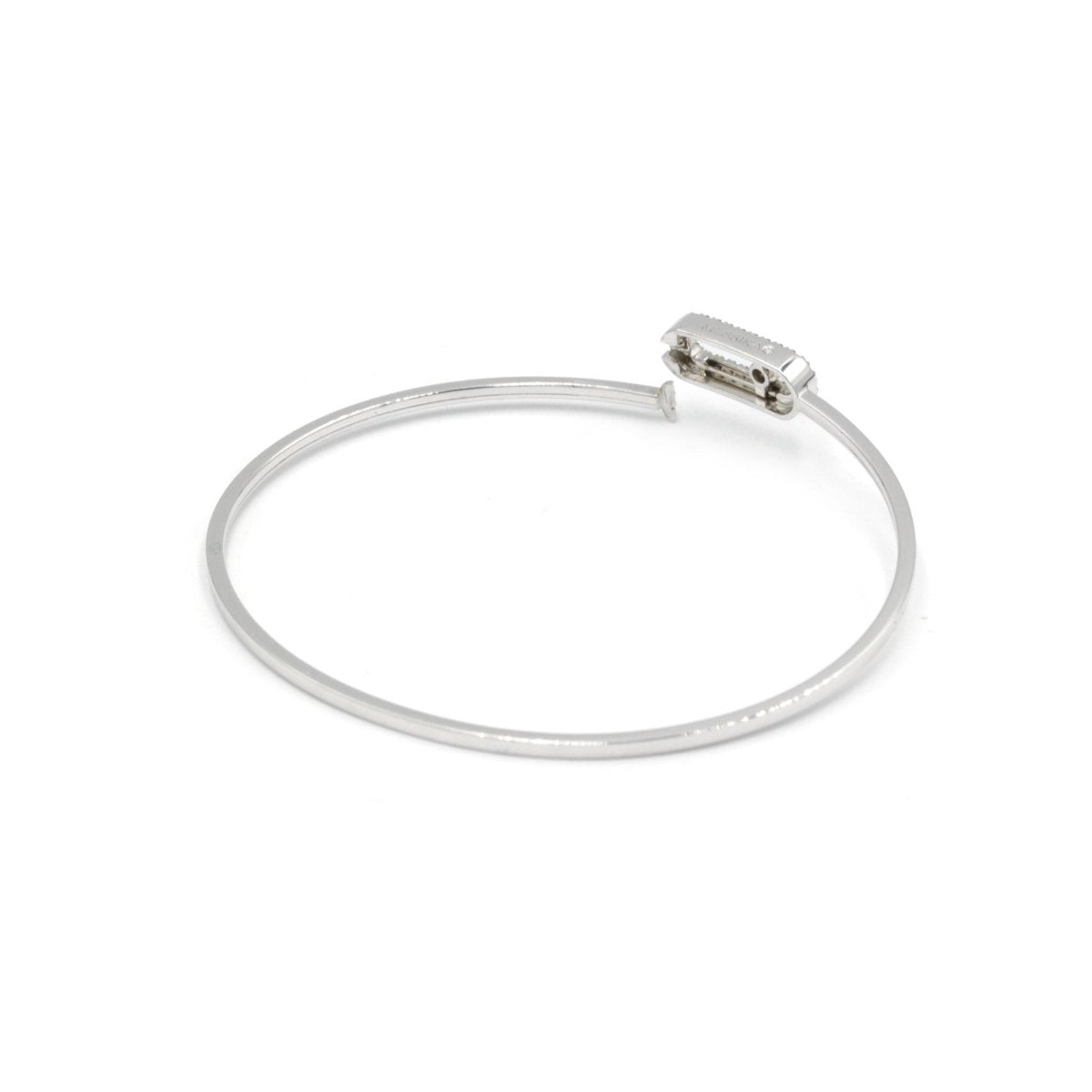 Bracelet Jonc MESSIKA "Move Uno" en or blanc et diamants - Castafiore