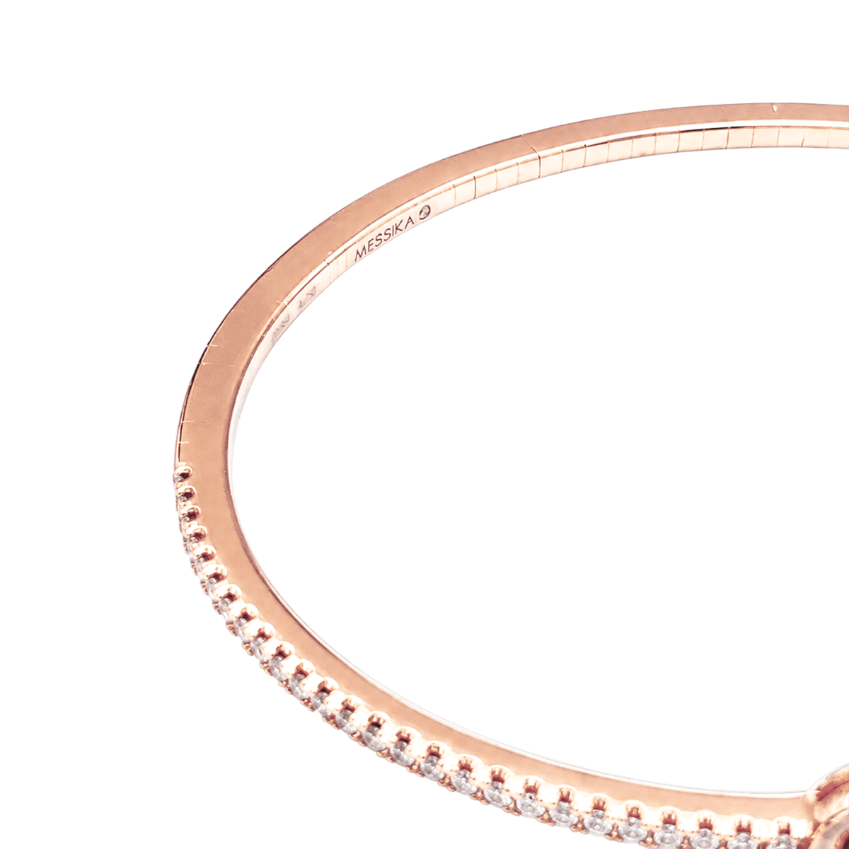 Bracelet Jonc MESSIKA "My Twin Pavé" PM en or rose et diamants - Castafiore