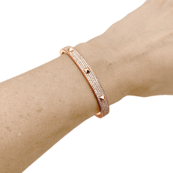 Bracelet Jonc MESSIKA "Spiky" en or rose et diamants - Castafiore