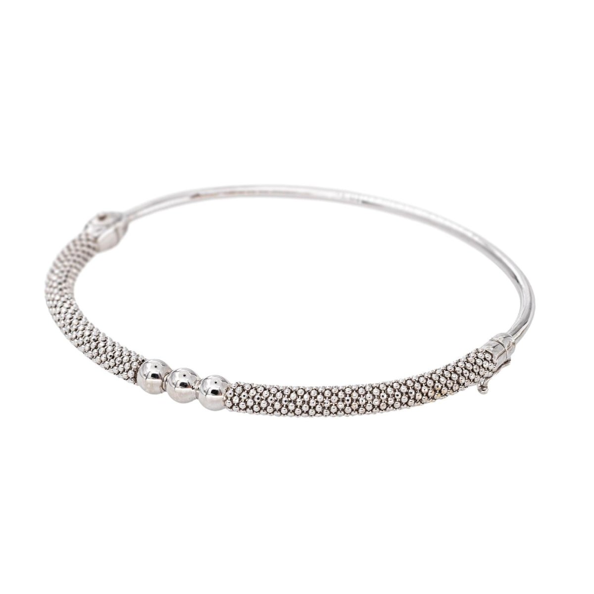 Bracelet Jonc Or blanc - Castafiore