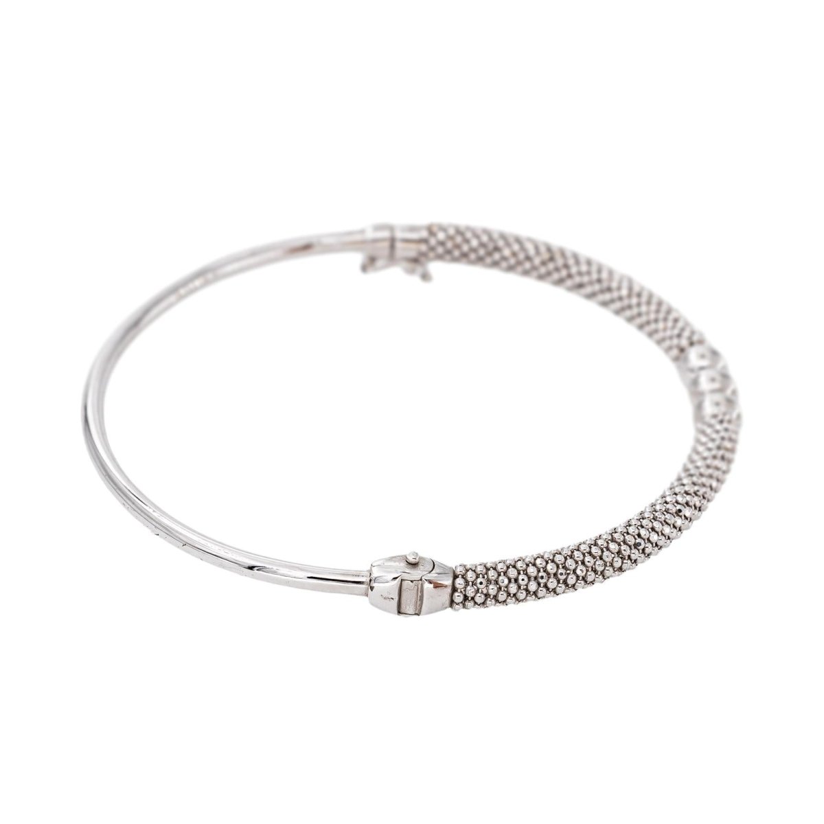 Bracelet Jonc Or blanc - Castafiore