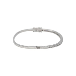 Bracelet Jonc Or blanc Diamant - Castafiore