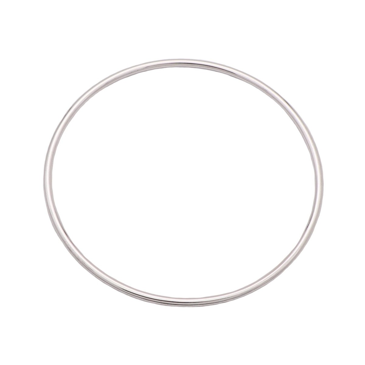 Bracelet Jonc Or Blanc Plein - Castafiore