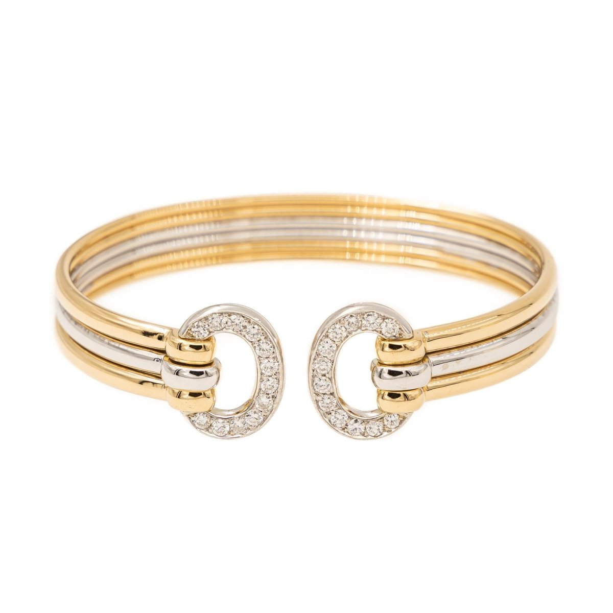 Bracelet Jonc Or jaune Diamant - Castafiore
