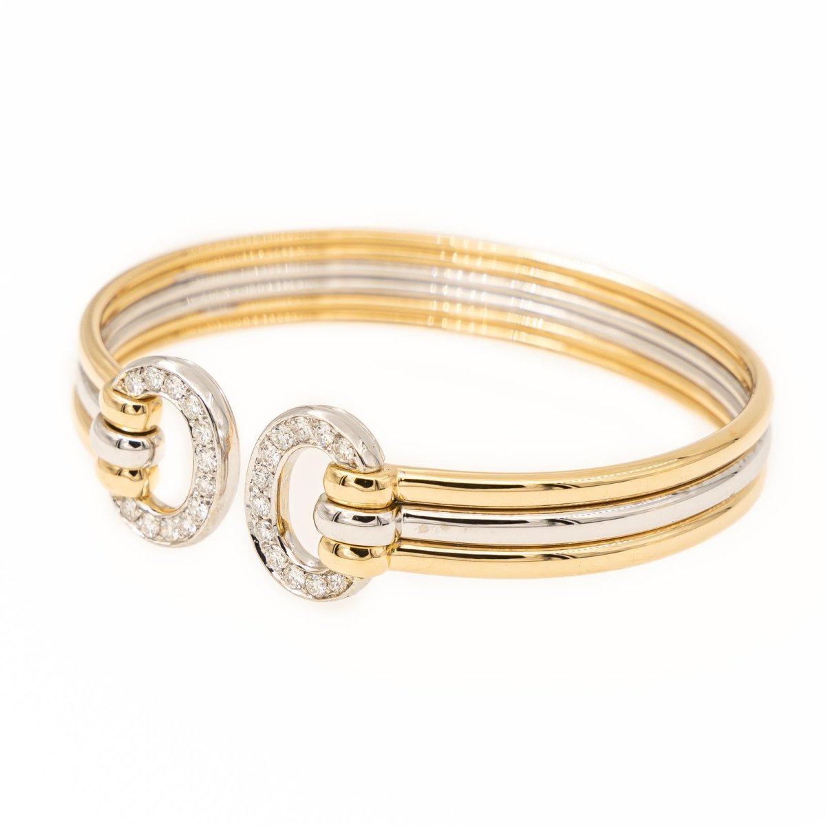 Bracelet Jonc Or jaune Diamant - Castafiore