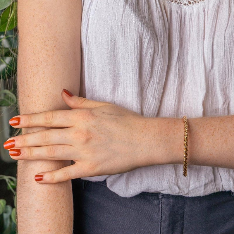Bracelet Jonc Or rose - Castafiore