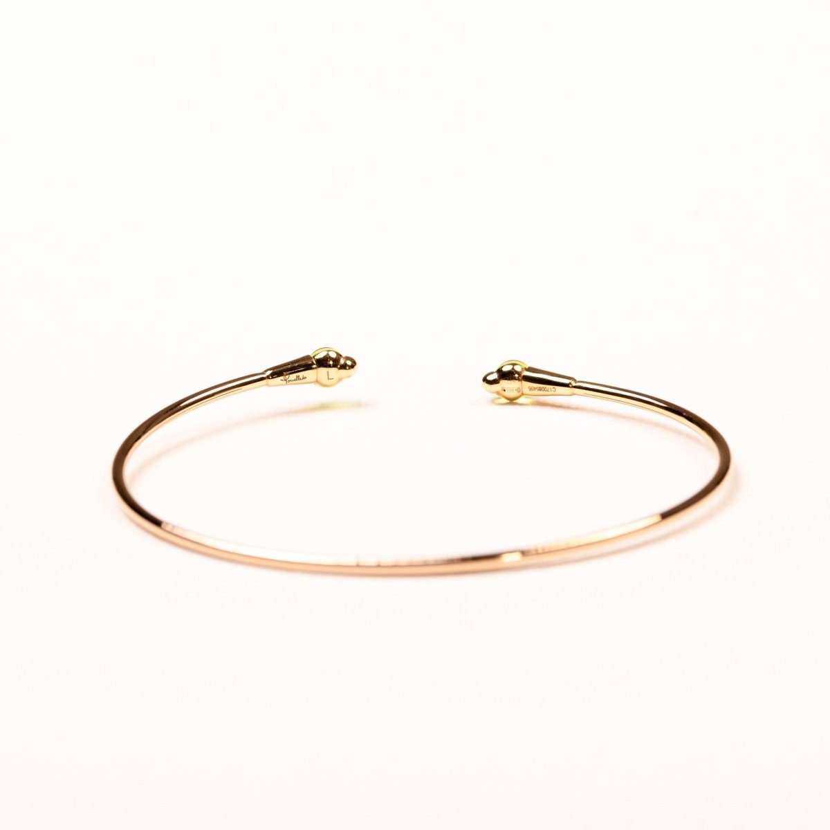 Bracelet jonc ouvert Pomellato "M'ama non m'ama" péridots et diamants - Castafiore