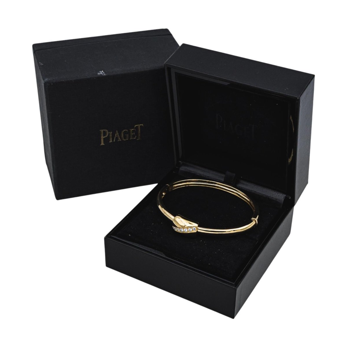 Bracelet Jonc PIAGET en or jaune et diamants - Castafiore