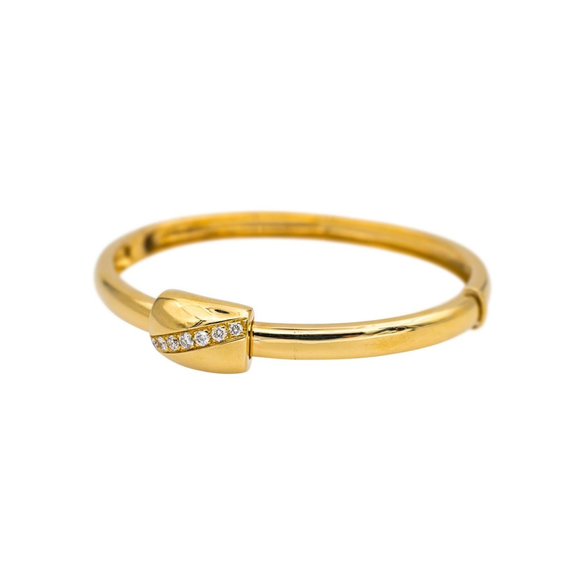 Bracelet Jonc PIAGET en or jaune et diamants - Castafiore
