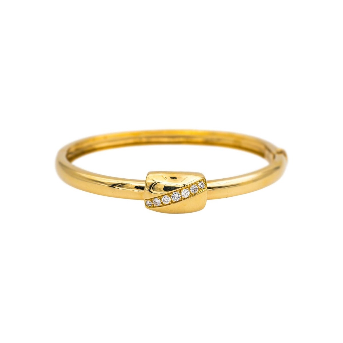 Bracelet Jonc PIAGET en or jaune et diamants - Castafiore