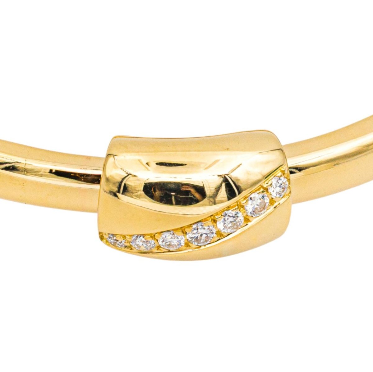 Bracelet Jonc PIAGET en or jaune et diamants - Castafiore