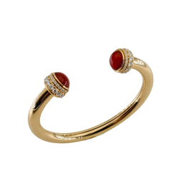 Bracelet Jonc PIAGET "Possession" en or rose, cornaline et diamants - Castafiore