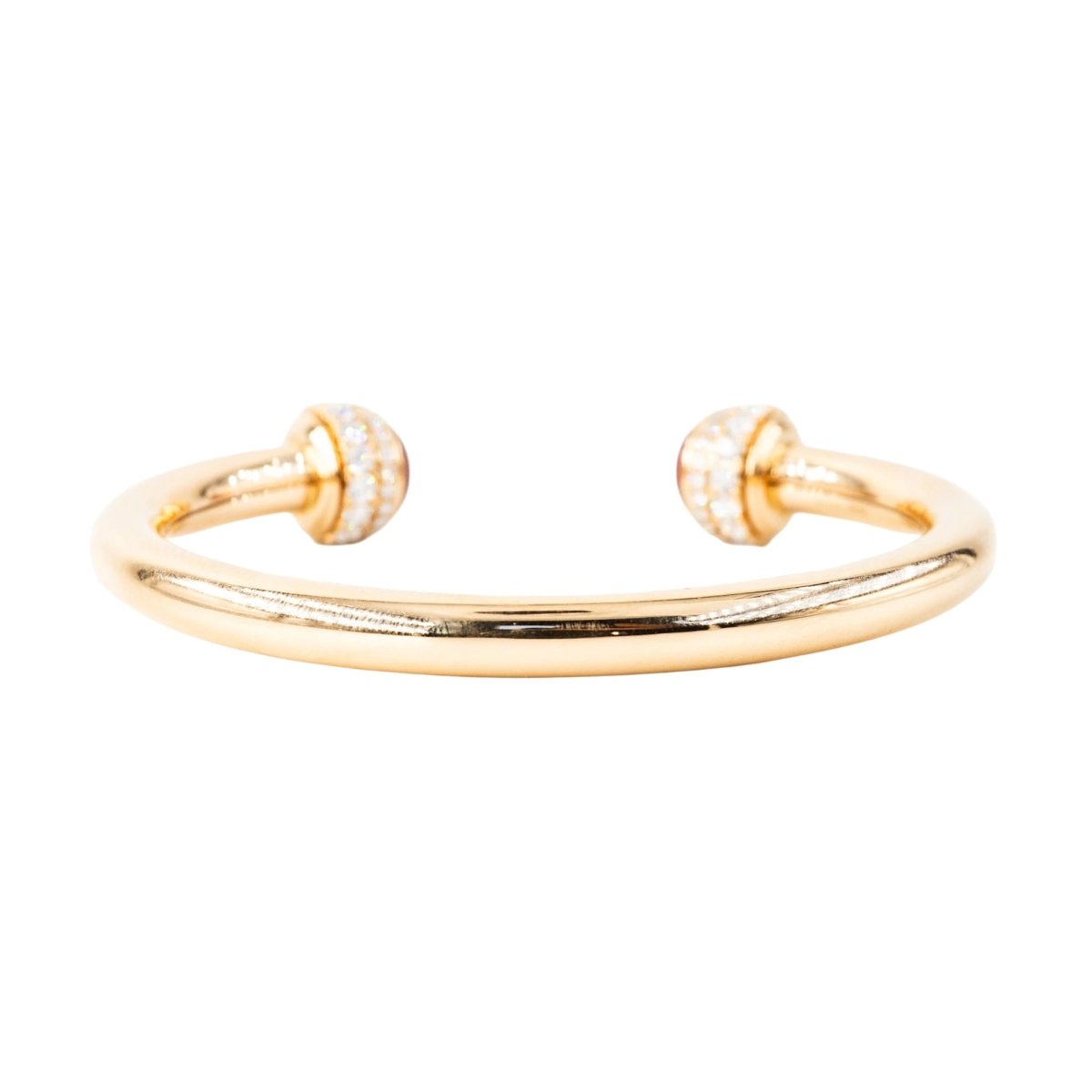 Bracelet Jonc PIAGET "Possession" en or rose, cornaline et diamants - Castafiore