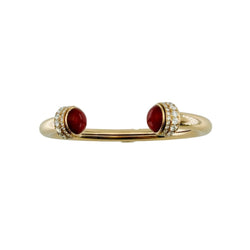 Bracelet Jonc PIAGET "Possession" en or rose, cornaline et diamants - Castafiore