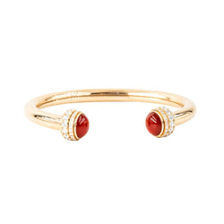 Bracelet Jonc PIAGET "Possession" en or rose, cornaline et diamants - Castafiore