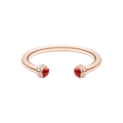 Bracelet Jonc PIAGET "Possession" en or rose, cornaline et diamants - Castafiore