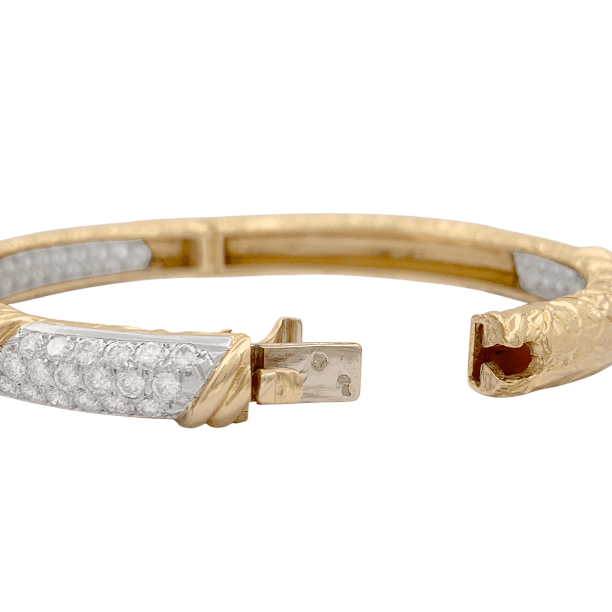 Bracelet Jonc VAN CLEEF & ARPELS en or jaune et diamants - Castafiore