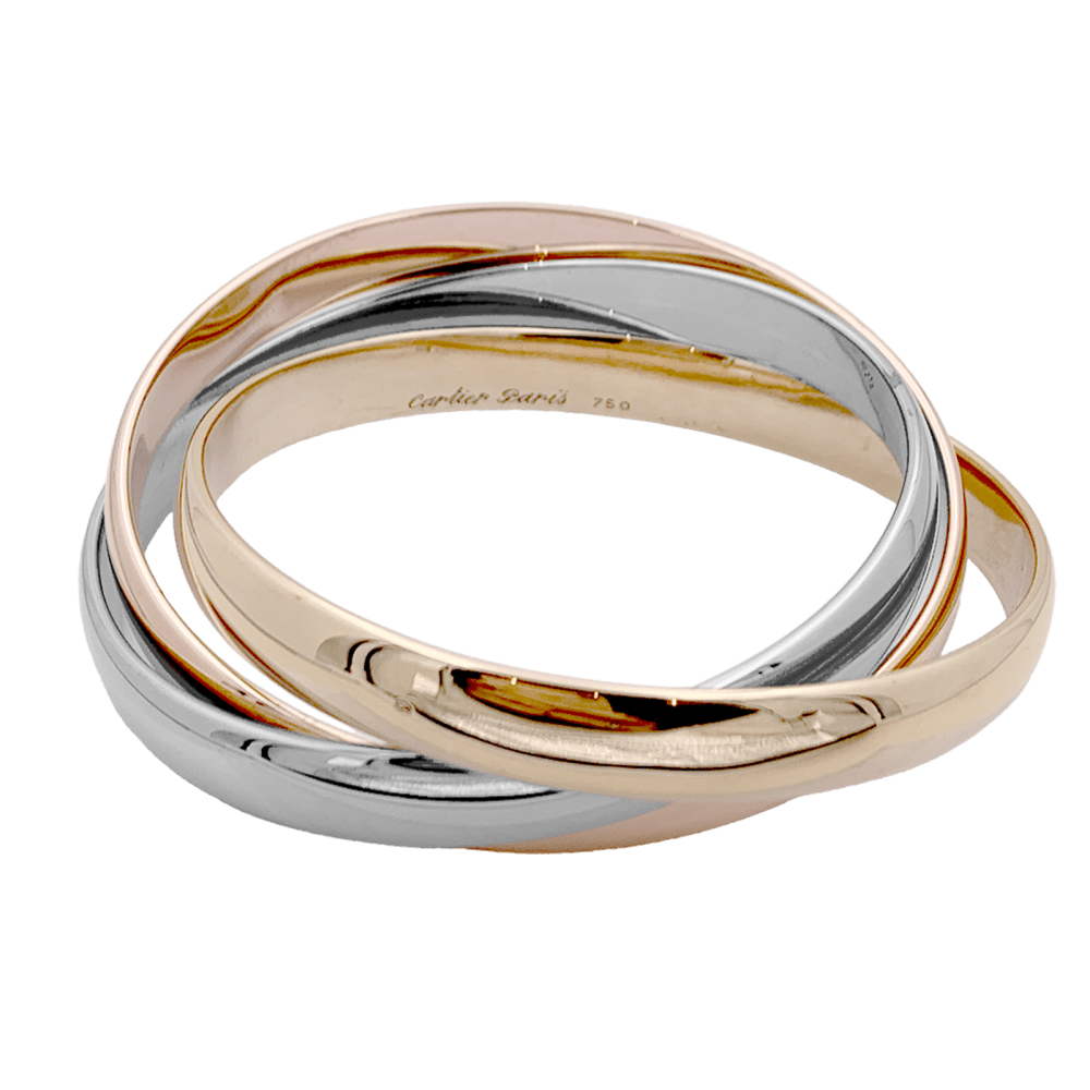 Bracelet Joncs CARTIER "Trinity" en or jaune, or blanc et or rose - Castafiore
